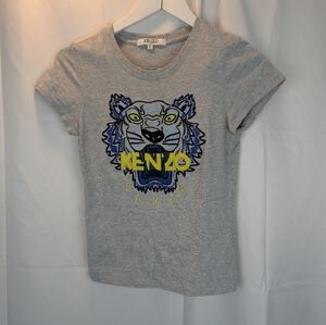 Kenzo Gray Tiger T-Shirt Size S In EUC